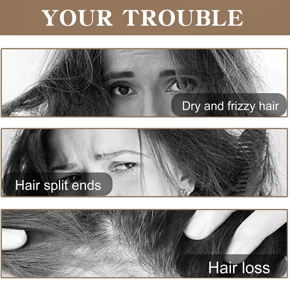 Batana Oil Shampoo Hair Conditioner Hair Care Set Dry Fizzy Damaged Hair Repair Moisturizing Strengthen Growth Hair Shampoo Soap - Image 2