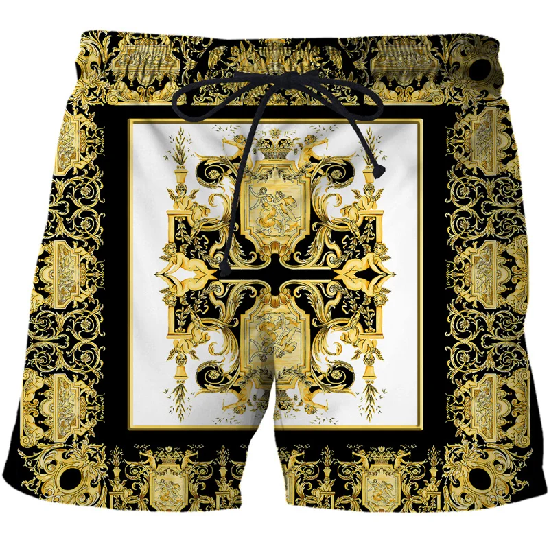 3D Printing Luxury Beach Shorts Pants Men Hawaii Vacation Essentials Swim Trunks Casual Gym Surf Swimsuit Kids Board Ice Shorts - Image 3