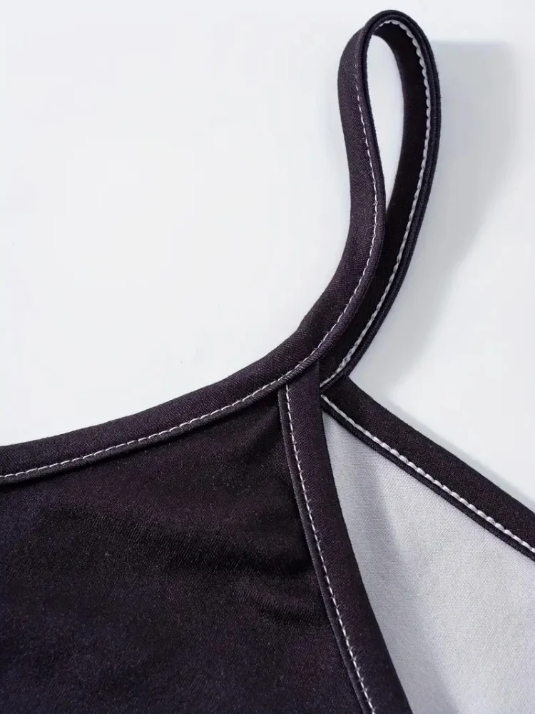 Women's New Fashion Summer Sleeveless Dress Casual Long Retro Strap Dress Street 3D Texture Print Comfortable Breathable Dress - Image 2