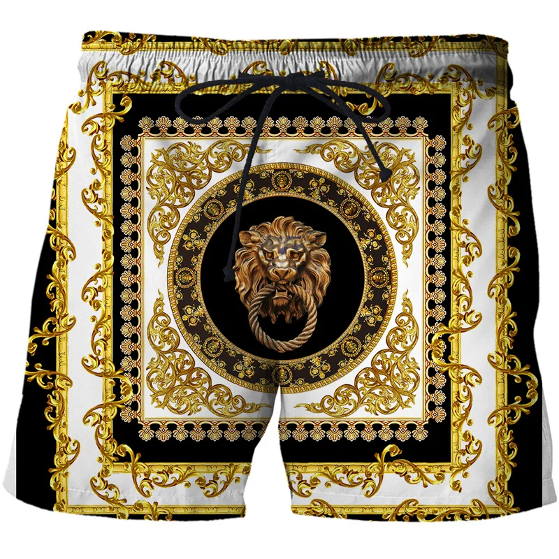 3D Printing Luxury Beach Shorts Pants Men Hawaii Vacation Essentials Swim Trunks Casual Gym Surf Swimsuit Kids Board Ice Shorts - Image 2