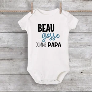 Handsome Like Daddy Newborn Baby Summer Bodysuit Infant Body Short Sleeve Baby Boy Jumpsuit Funny Cute Toddler Bodysuit Outfits