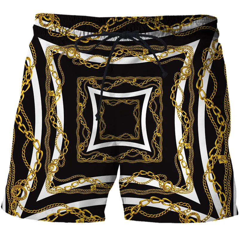 3D Printing Luxury Beach Shorts Pants Men Hawaii Vacation Essentials Swim Trunks Casual Gym Surf Swimsuit Kids Board Ice Shorts - Image 5