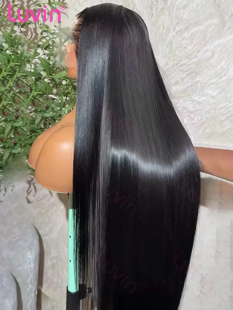 30 40 Inch Straight Human Hair Wigs 13x6 Hd Lace Frontal Wig Brazilian Transparent Bone Straight 13x4 Lace Front Wig For Women