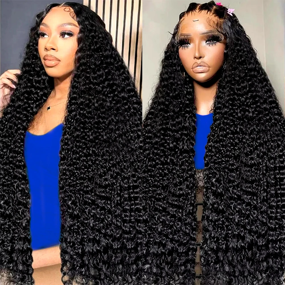 30 40 Inch Deep Wave 13x4 Lace Frontal Wig Hd Lace Front Human Hair Wig Brazilian 13x6 Water Curly HD Lace Front Wigs PrePlucked