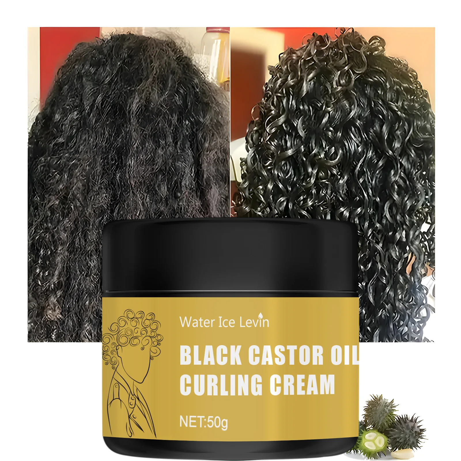 Black Castor Oil Healthy Moisturizes And Defines Curls Suitable For Dry Curly Hair For Both Men And Women,Repair Hair Tangles
