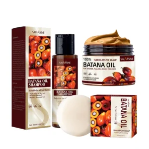 Batana Oil Shampoo Hair Conditioner Hair Care Set Dry Fizzy Damaged Hair Repair Moisturizing Strengthen Growth Hair Shampoo Soap