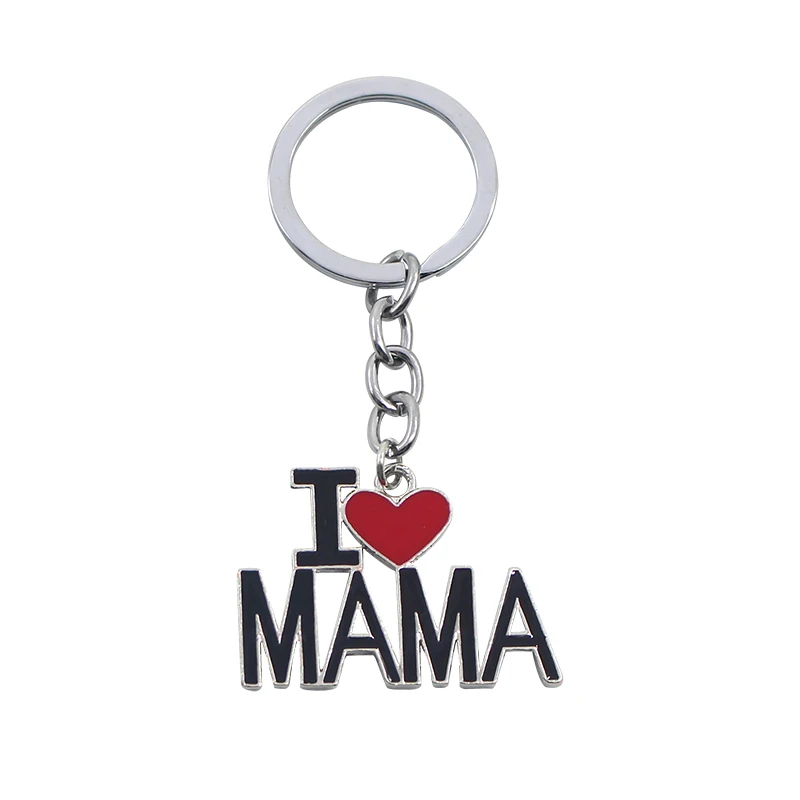 I Love MOM&MAMA&DAD&PAPA Hollow Letters Keychain for Women Men Jewelry Backpack Key Chain Father's Day and Mother's Day Gifts - Image 5