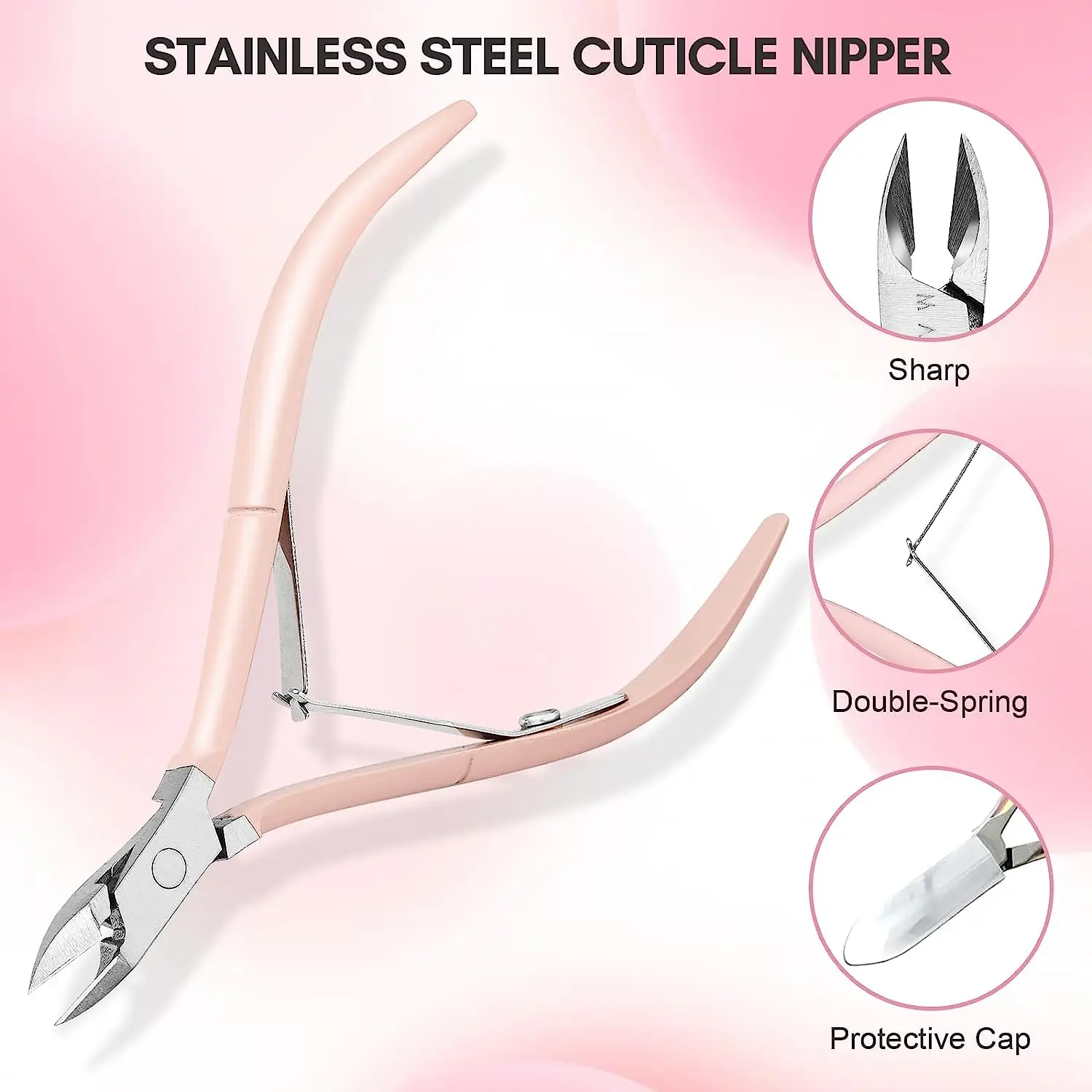 Makartt Cuticle Remover Kit, Nail Care with Cuticle Oil Pen, Trimmer, Nail File & 120ml Cuticle Remover Liquid, Manicure Set - Image 2