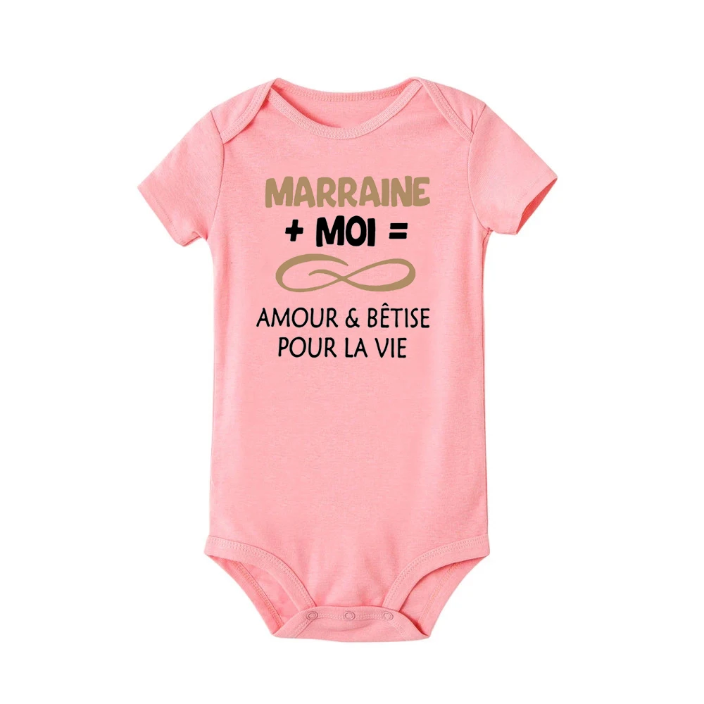 Summer Newborn Infant Baby Clothes Funny French Print Toddler Jumpsuits Boys Girls Unisex Short Sleeve Newborn Bodysuits Outfits - Image 4