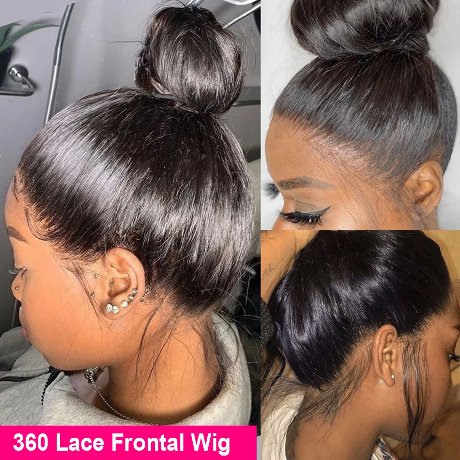 30 Inch 13x4 Transparent Lace Front Human Hair Wigs Brazilian Straight Glueless 360 Human Hair Lace Frontal Wig for Black Women - Image 3
