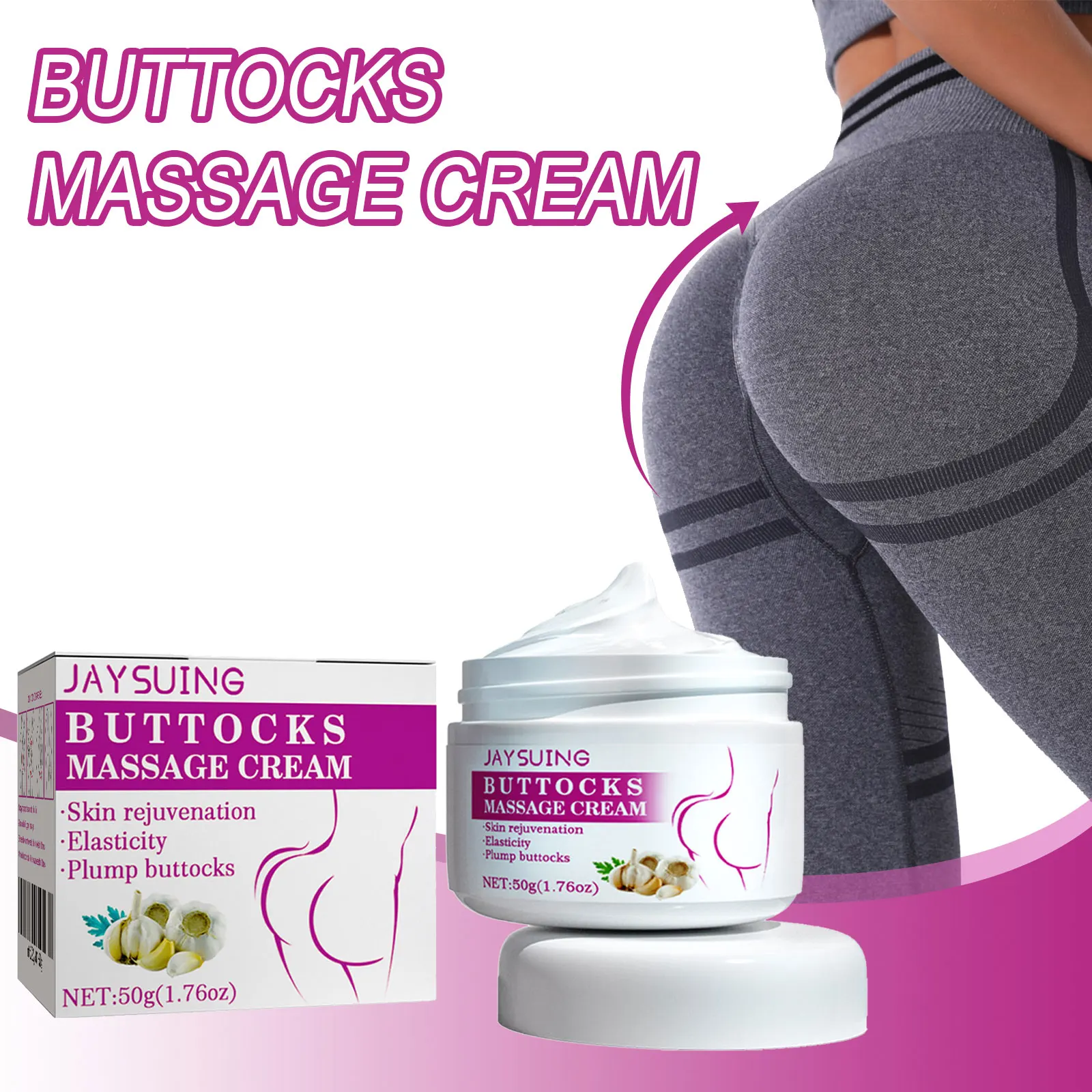 Buttock Enhancement Massage Cream Firm Butt Lift Up Hip Smooth Prevent Sagging Plump Big Ass Curve Shaping Sexy Body Care Serum - Image 2