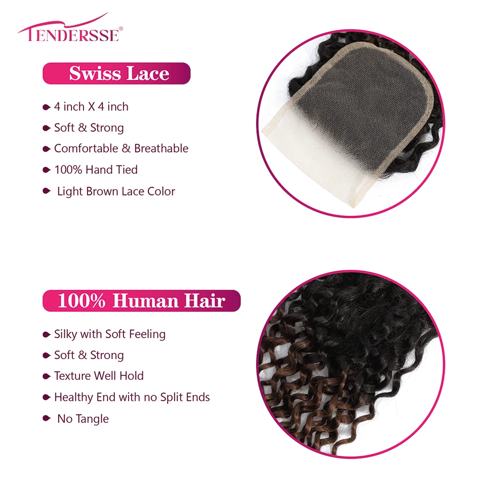 10A Mongolian Afro Kinky Curly Human Hair 3 Bundles with 4x4 Lace Closure 100% Unprocessed Virgin Kinky Curly Human Hair Weave - Image 5