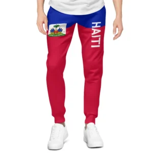 2025 Haiti Flag Mens Sweatpants with Pockets Joggers for Men Sports Casual Sweat Pants With Drawstring
