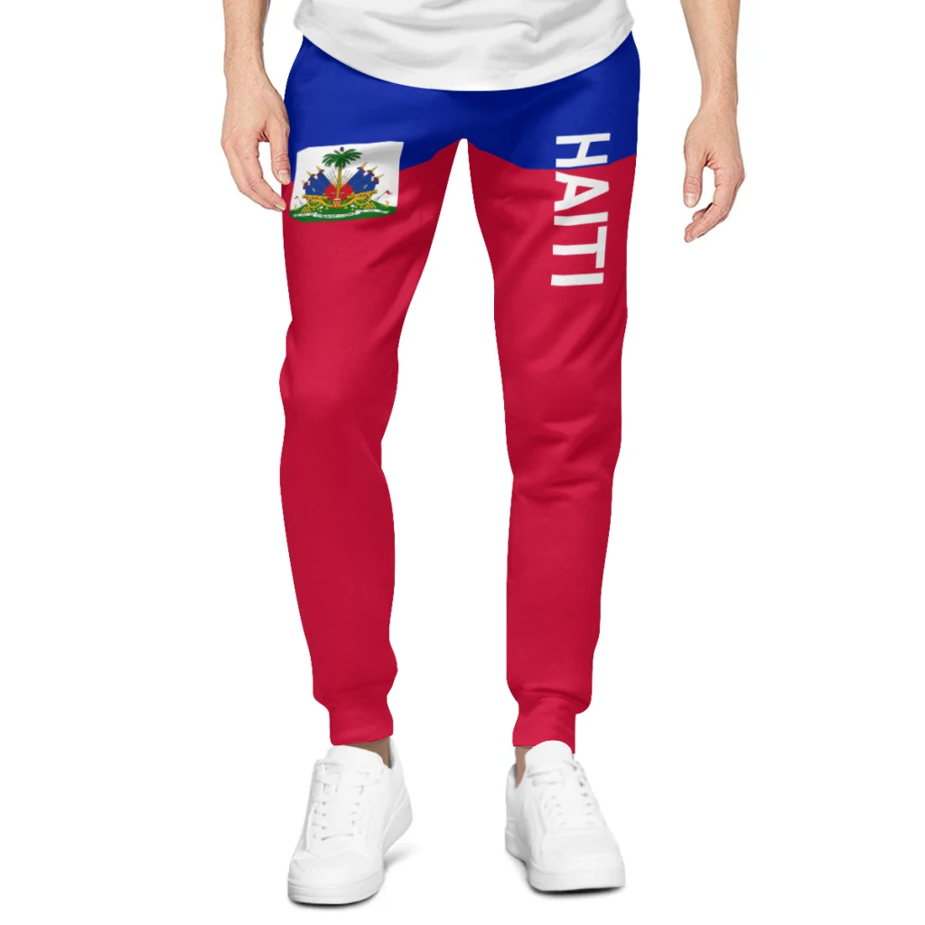 2025 Haiti Flag Mens Sweatpants with Pockets Joggers for Men Sports Casual Sweat Pants With Drawstring