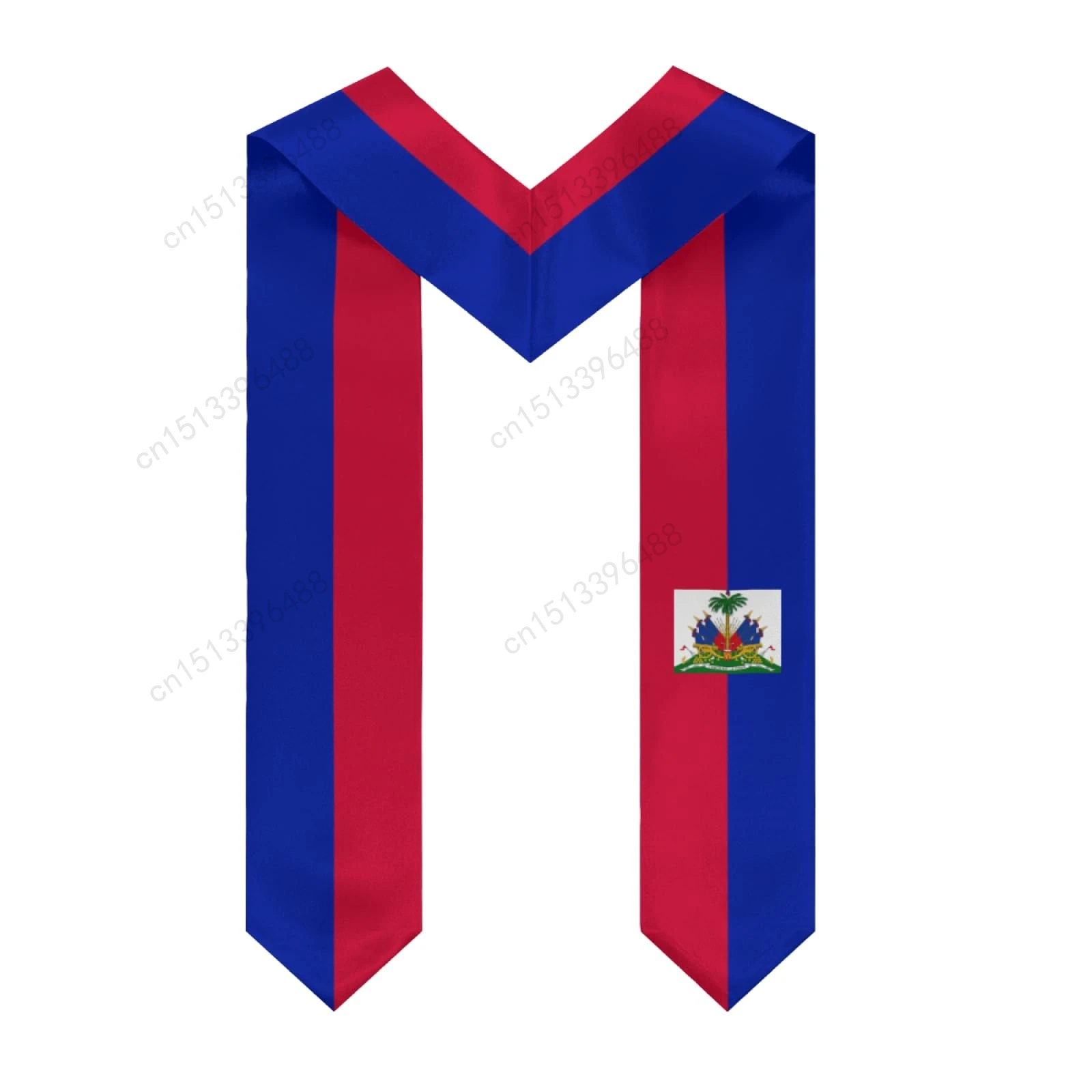 2025 Haiti Flag Graduation Stole Shawl Sash Honor For Study Aboard International Students - Image 3