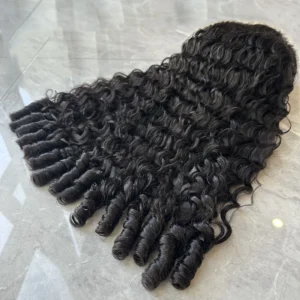 Burmese Curly Human Hair Wigs 13x6 HD Lace Frontal Wig 12A Brazilian Hair 200% Density For Women Pre Plucked With Baby Hair