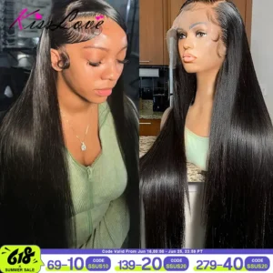 13x4 13x6 Full HD Lace Front Human Hair Wigs Straight 360 Transparent Lace Frontal Wigs Pre Plucked 5x5 Pre-Cut Lace Closure Wig