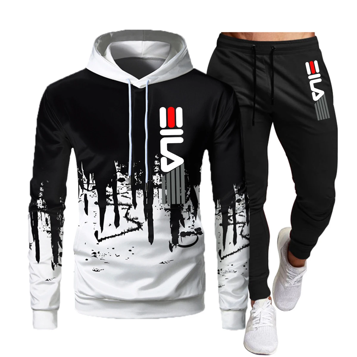 2023 Brand Autumn and Winter Hoodie Suit Men's Fashion Hoodie Brand Pants Casual Jogging Suit Sports Wear Sweatshirt - Image 2
