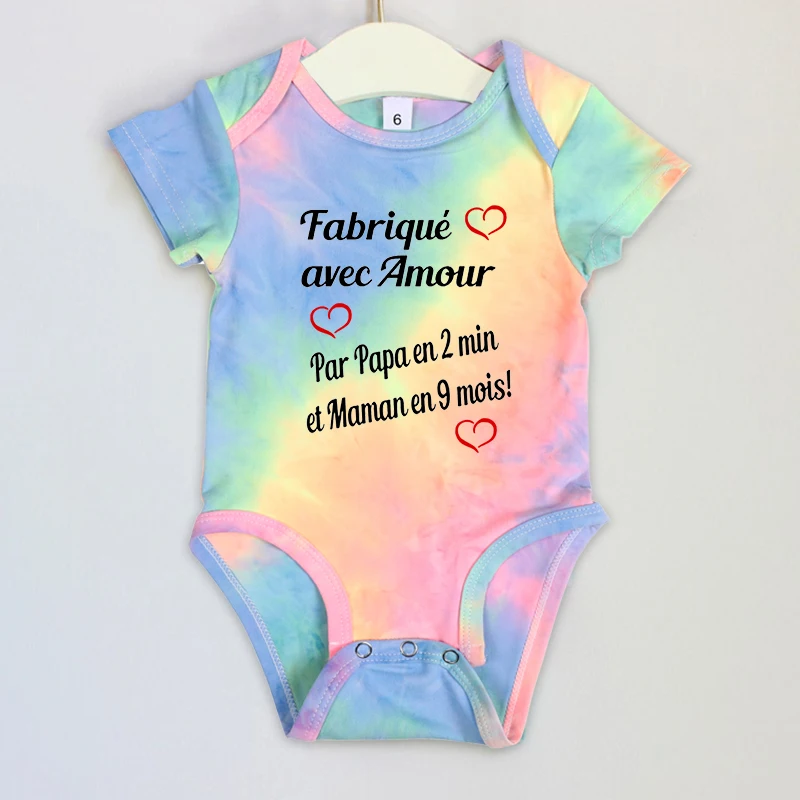 Made with Love Dad In 2 Min and Mom In 9 Months Baby Rompers Newborn Infant Jumpsuit Boy&girls Clothes 3-6-9-12-18-24Months - Image 3