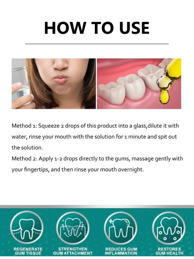 Rapid Repair Gums Serum Effectively Relieve Tooth Allergy Dental Caries Tooth Cleaning Toothpaste Relieve Tooth Damage Drops - Image 6