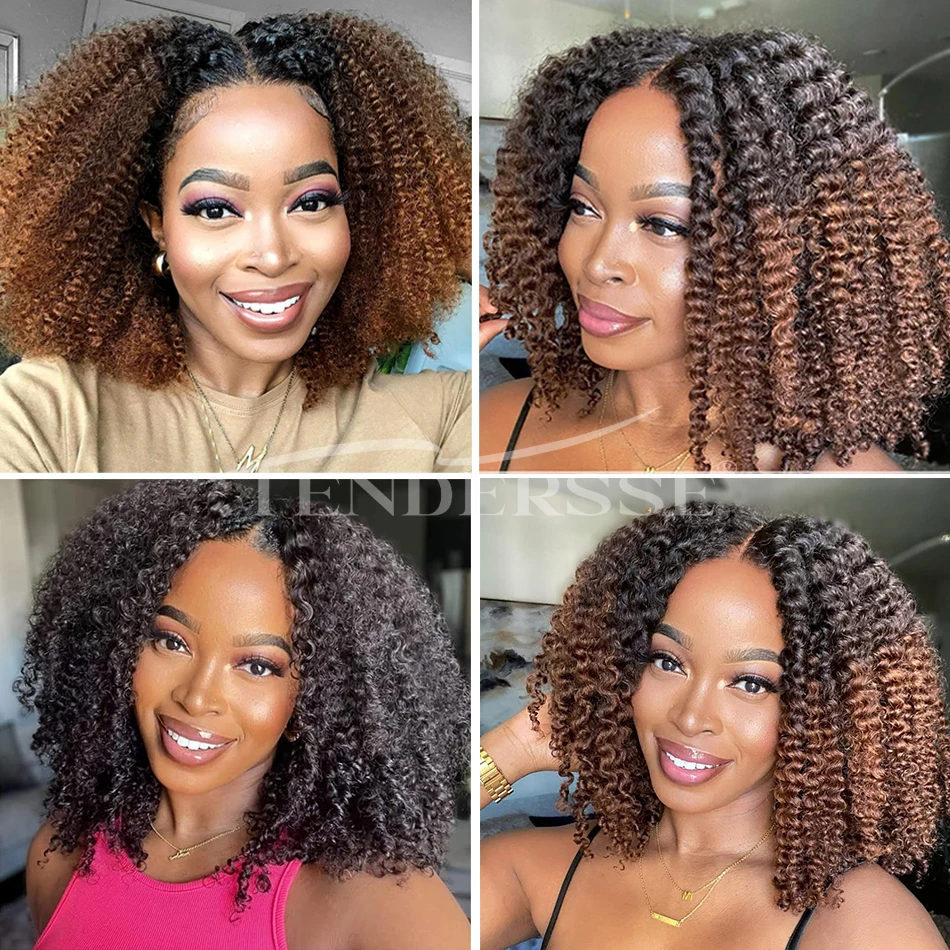 10A Mongolian Afro Kinky Curly Human Hair 3 Bundles with 4x4 Lace Closure 100% Unprocessed Virgin Kinky Curly Human Hair Weave - Image 6
