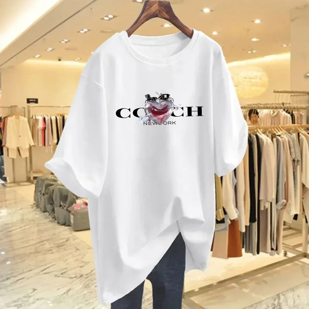 Men's and Women's Short Sleeve Pure Cotton Sports Luxury T-shirt Pure Cotton Printed Harajuku Brand All-match Summer 2025 - Image 3