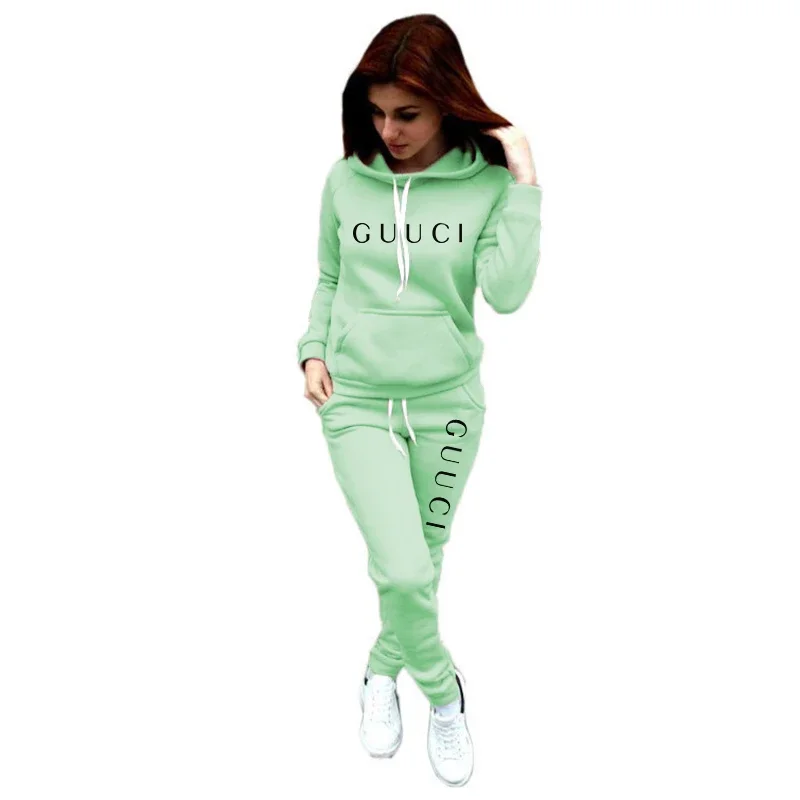 2025 Hot Sale Women Fashion Tracksuit Hoodies and Sweatpants High Quality Ladies Daily Casual Sports Jogging Suit Hooded Outfits - Image 5