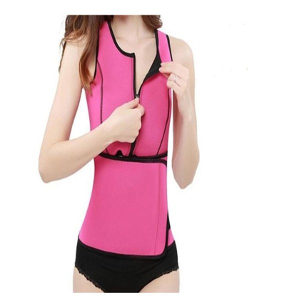 Rubber Body Sculpting Waistband Sports Waistcoat - Image 2