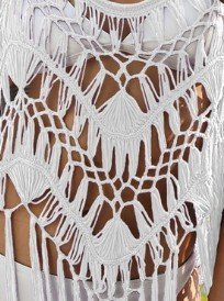 Blouse Beach Dress Tassel Knitting Bikini - Image 8
