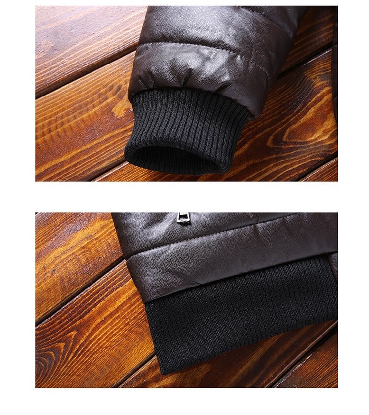 Badge Multi-Label Men's Lint Padded Jacket - Image 6