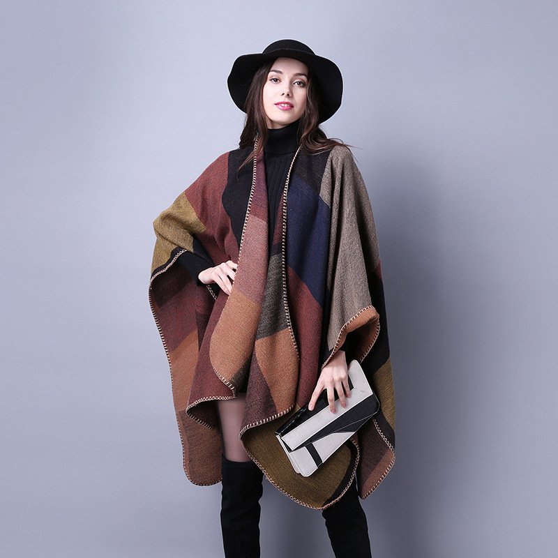 Autumn And Winter Scarf Versatile Lattice Ladies Travel Shawl - Image 2