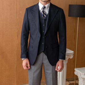 Men's Business Slim-fit Striped Suit Jacket