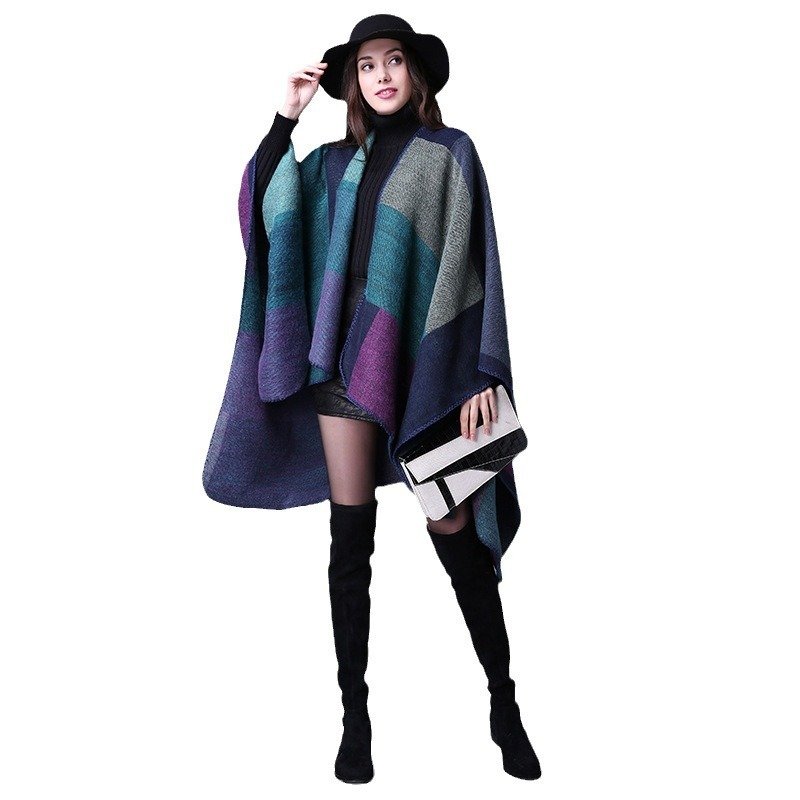 Autumn And Winter Scarf Versatile Lattice Ladies Travel Shawl - Image 5