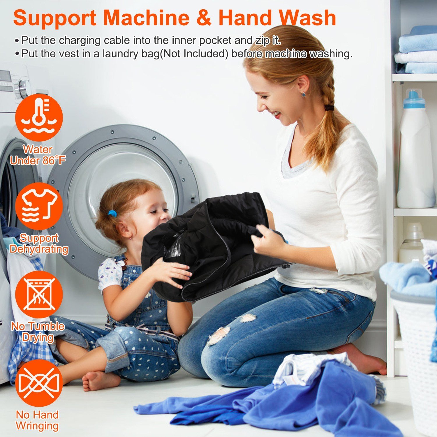 1Pc Heated Vest Men Women Heated Jacket With 23 Heating Zones 3 Heat Levels USB Powered Machine Washable For Winter Hiking Skiing Skating Outdoor Activities - Image 7