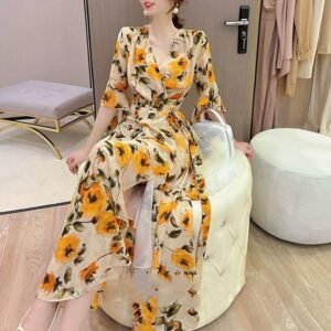 Women's Retro Fashion Elegance Printed Dress