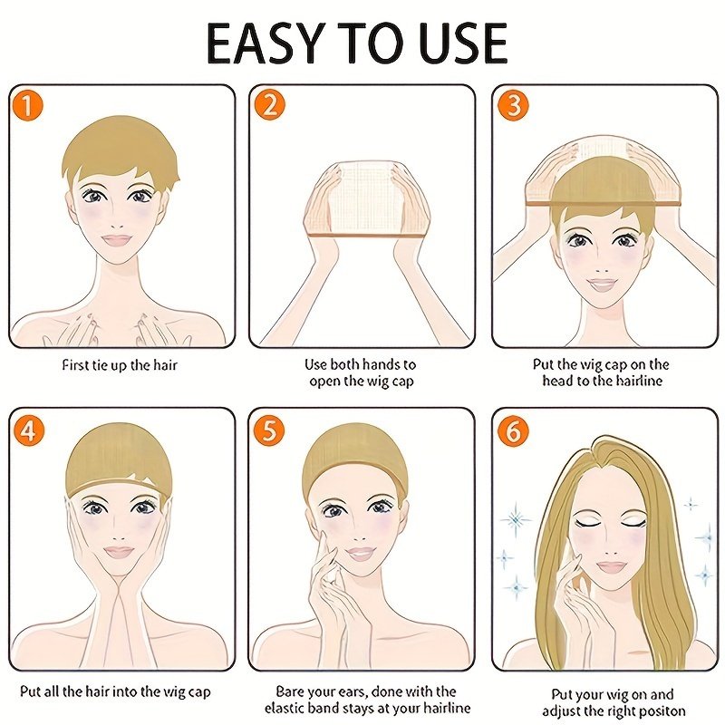 Stylish Synthetic Wig With Straight Hair, Non-toxic Wig, 26-inch Heat-resistant Long Black Hair, Bangs And Rose Net Hat, Suitable For The Whole Scene. - Image 2